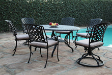 Load image into Gallery viewer, Kawaii 7 Piece Oval Dining Set A (KLU-168113T)