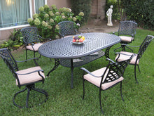 Load image into Gallery viewer, Kawaii 7 Piece Oval Dining Set B (KL208110T)