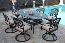 Load image into Gallery viewer, Elisabeth 7 Piece Oval Dining Set B (SH257)