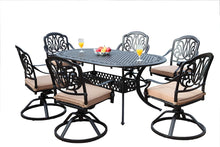 Load image into Gallery viewer, Elisabeth 7 Piece Oval Dining Set D (SH340)