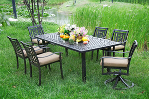 Heaven 7 Piece Rectangular Dining Set (HV-01)
