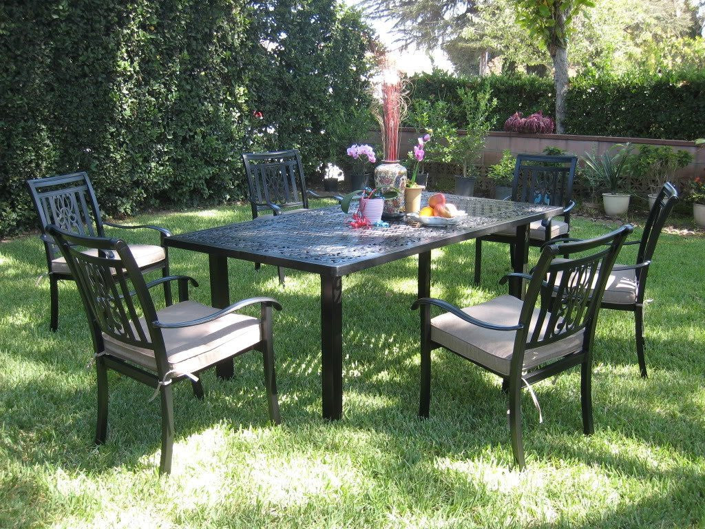 Heaven 7 Piece Rectangular Dining Set (HV-01)