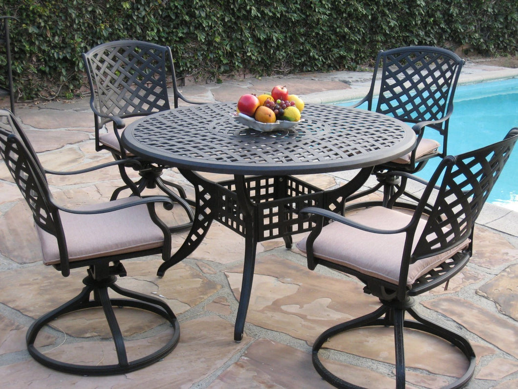 Kawaii 5 Piece Round Dining Set B (DS-MLV120T)