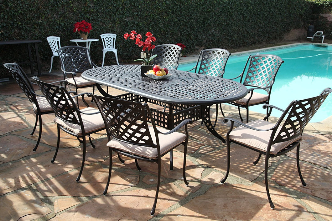 Kawaii 9 Piece Oval Dining Set (DS-MLV4284T)