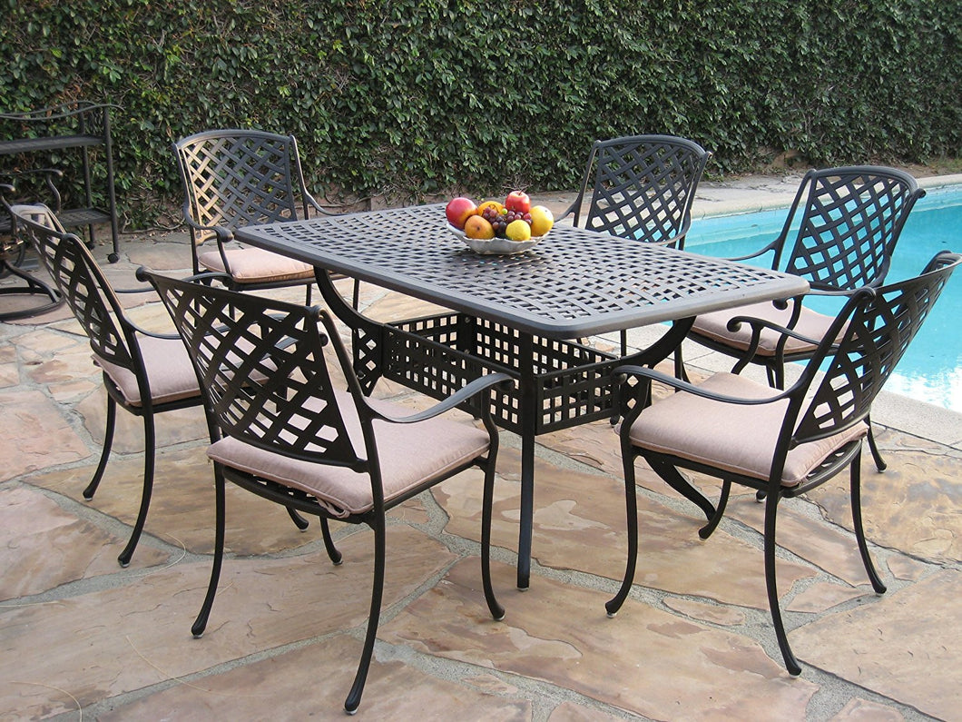 Kawaii 7 Piece Rectangular Dining Set A (DS-ML15590T)