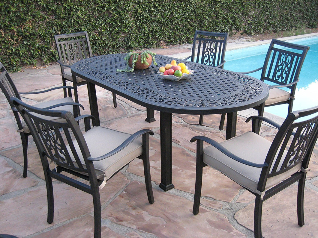 Heaven 7 Piece Oval Dining Set (HV-17)