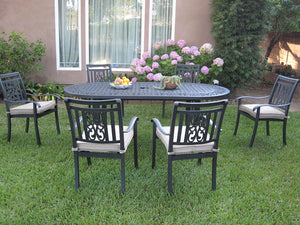 Heaven 7 Piece Oval Dining Set (HV-17)