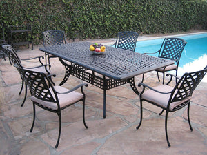 Kawaii 7 Piece Rectangular Dining Set B (DS-MLV8444RT)