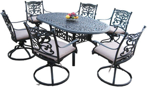 Sienna 7 Piece Oval Dining Set (DS-SA01-4272T)