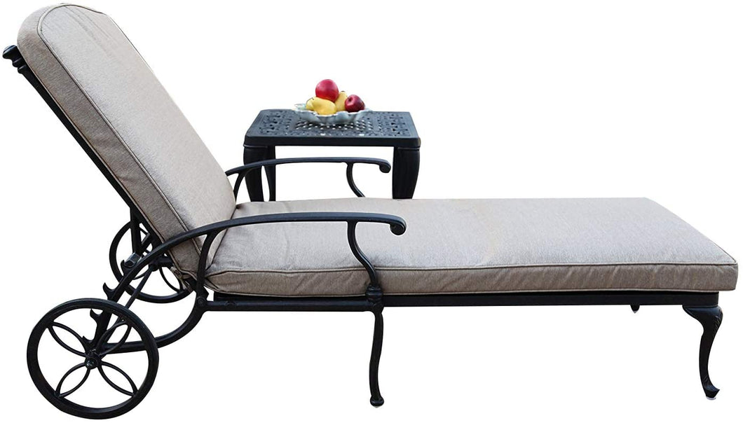 Sienna Chaise Lounge w/ Seat Cushion (DS-SA01-LC)