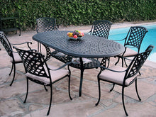 Load image into Gallery viewer, Kawaii 7 Piece Oval Dining Set B (KL208110T)

