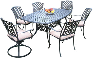 Kawaii 7 Piece Rectangular Dining Set C (DS-KL4272)