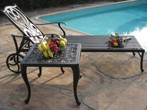 Perris Cast Aluminum End Table (PR-24)