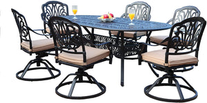 Elisabeth 7 Piece Oval Dining Set A (SH216)