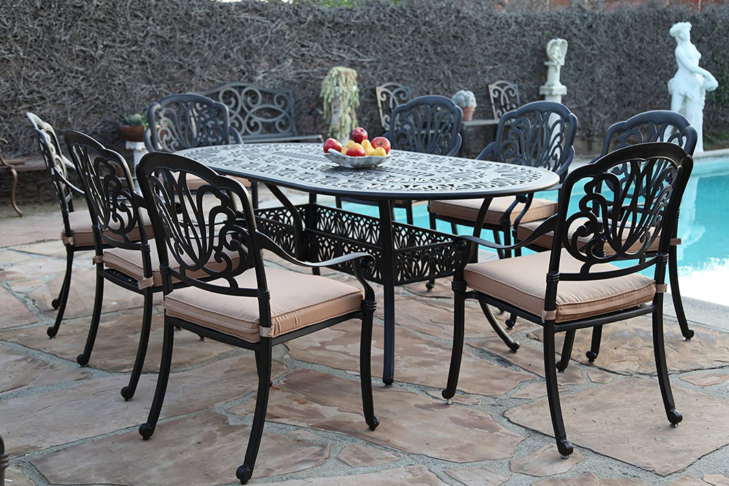 Elisabeth 9 Piece Oval Dining Set B (SH216)