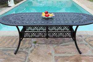 Elisabeth 9 Piece Oval Dining Set B (SH216)