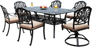 Elisabeth 7 Piece Rectangular Dining Set A (SH217)