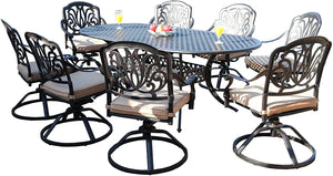 Elisabeth 9 Piece Oval Dining Set C (SH223)