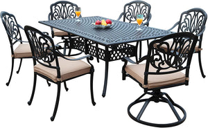 Elisabeth 7 Piece Rectangular Dining Set B (SH226)