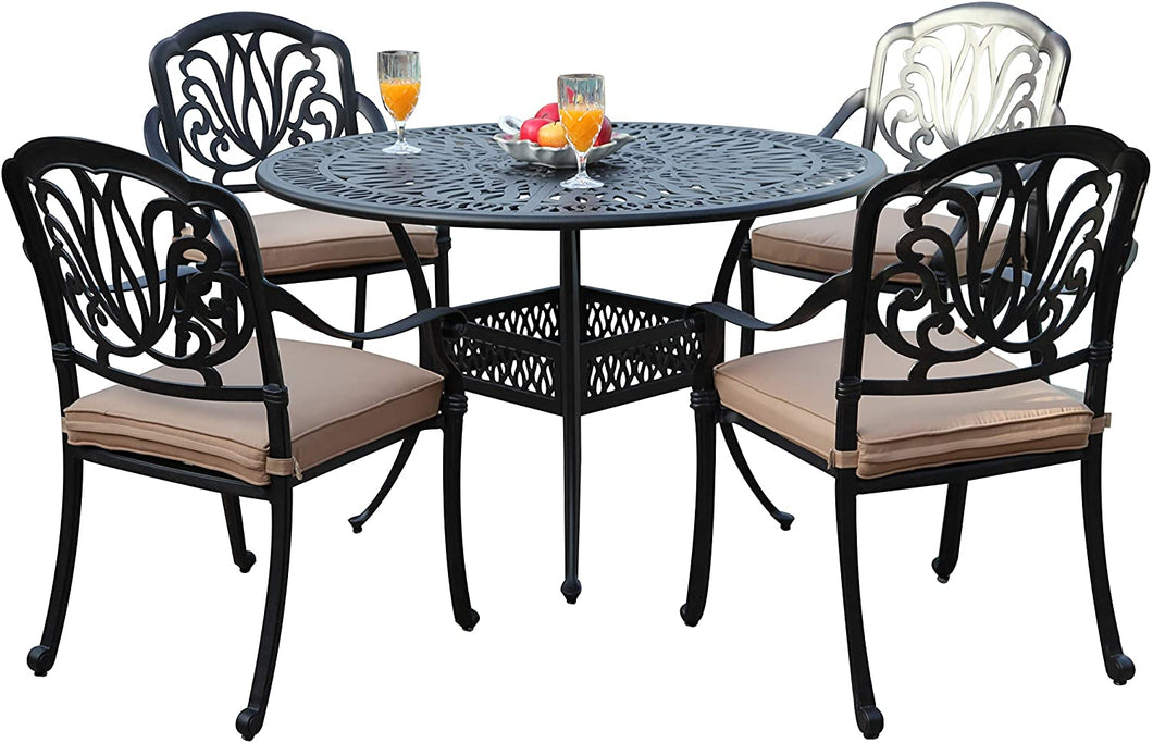 Elisabeth 5 Piece Round Dining Set B (SH256)