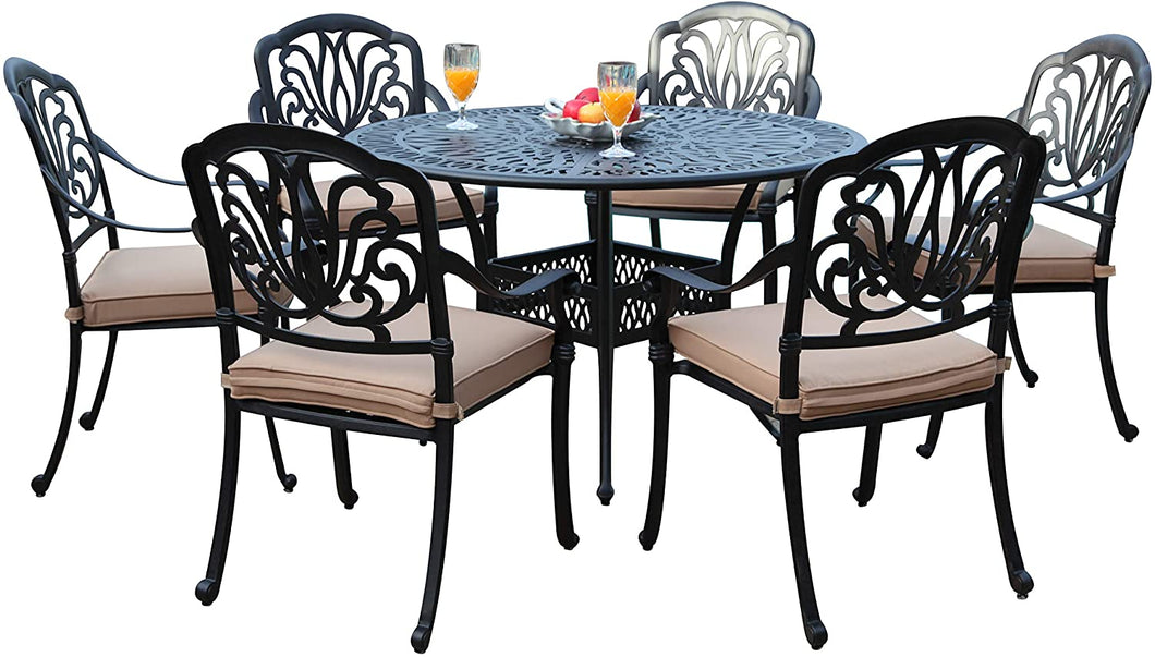 Elisabeth 7 Piece Round Dining Set B (SH256)