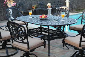 Elisabeth 7 Piece Oval Dining Set B (SH257)