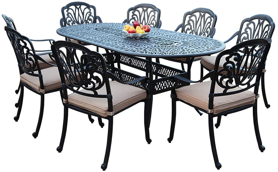 Elisabeth 9 Piece Oval Dining Set D (SH258)