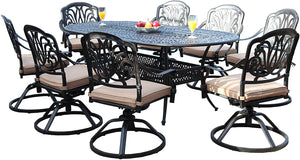 Elisabeth 9 Piece Oval Dining Set D (SH258)