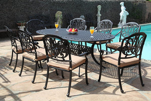 Elisabeth 9 Piece Oval Dining Set E (SH339)