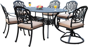 Elisabeth 7 Piece Oval Dining Set D (SH340)