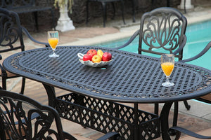 Elisabeth 7 Piece Oval Dining Set D (SH340)